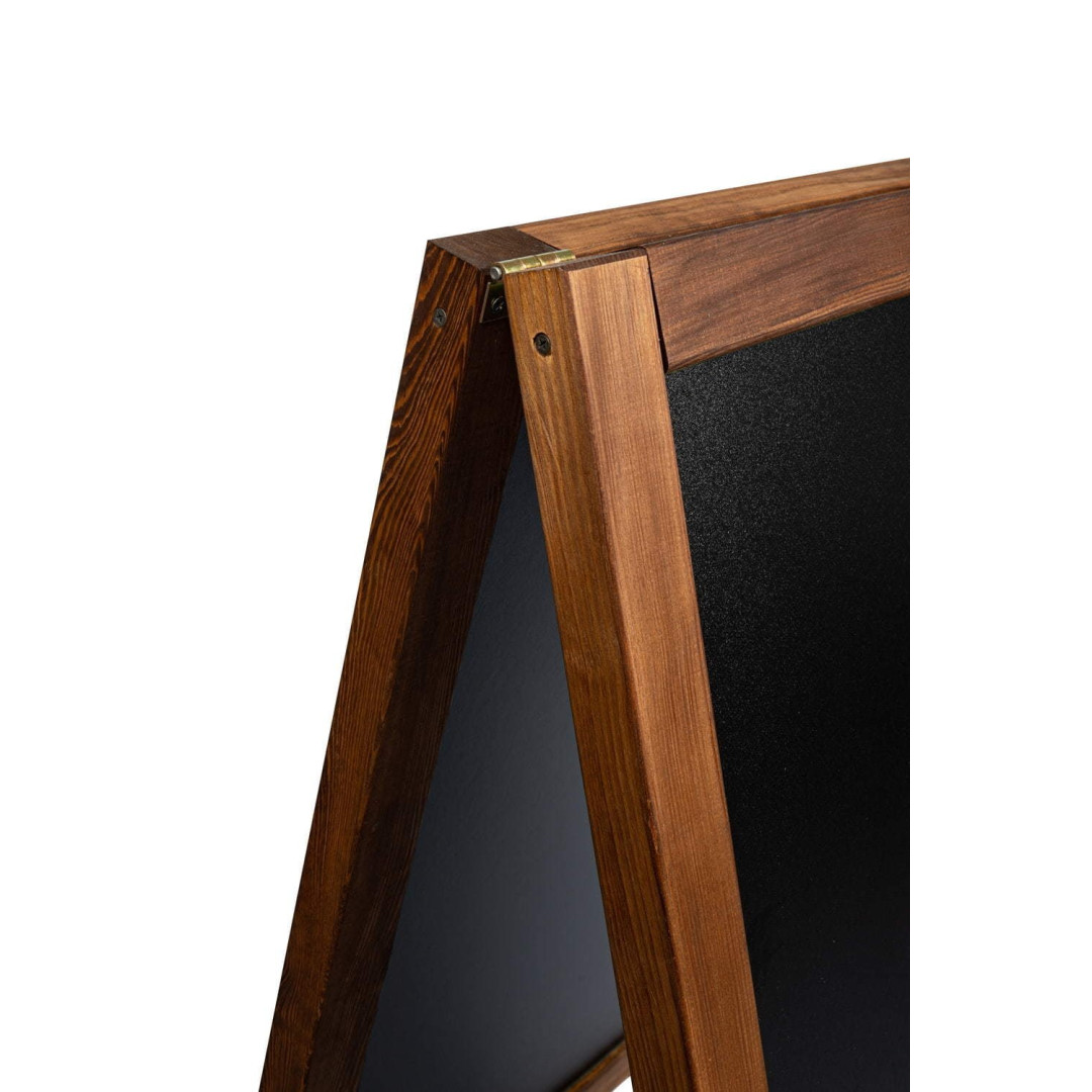 Medinis, atsparus vandeniui reklaminis lauko stovas PRO (650*1180 mm)