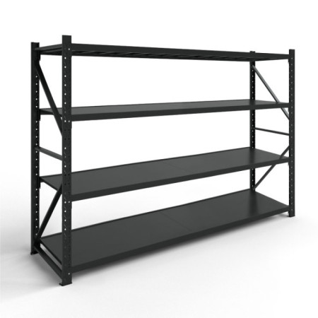 Metalinis sandėliavimo stelažas (juodas) 2500x2000x600 mm