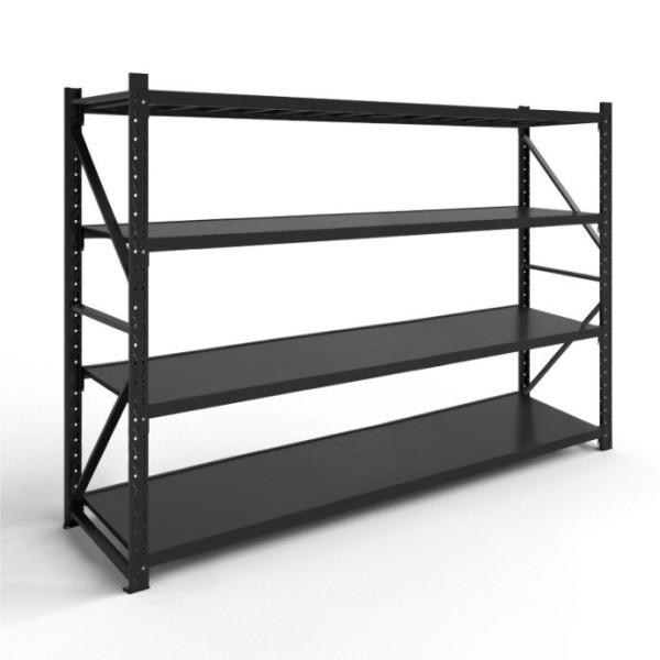Metalinis sandėliavimo stelažas (juodas) 2500x2000x600 mm