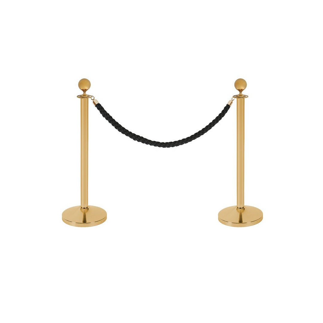 Virvinis eilių atitvaro stulpelis aukso imitacija