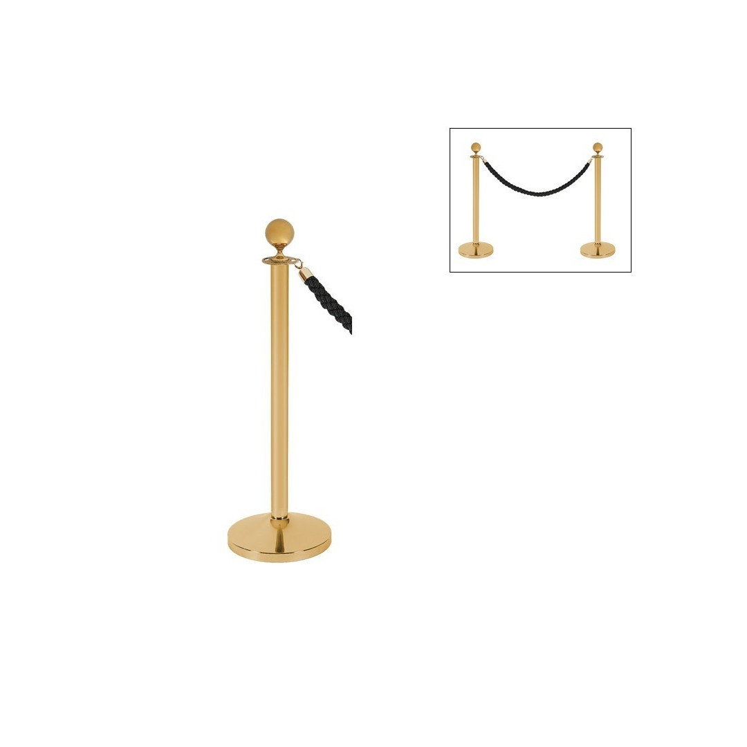 Virvinis eilių atitvaro stulpelis aukso imitacija