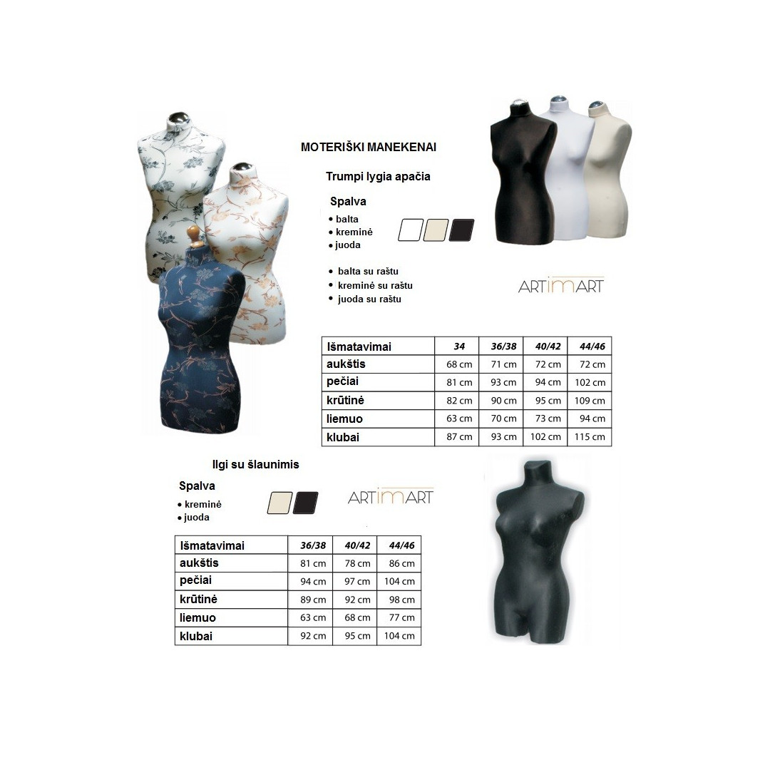 Moteriškas siuvimo manekenas su medine koja