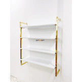 Priesienės lentynos aukso spalvos PL.GOLD.6