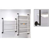 Priesienės lentynos juodos spalvos PL.BLACK.6-1800