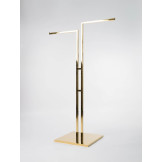 Drabužių kabykla dvišakė aukso spalvos "PL.GOLD.002"