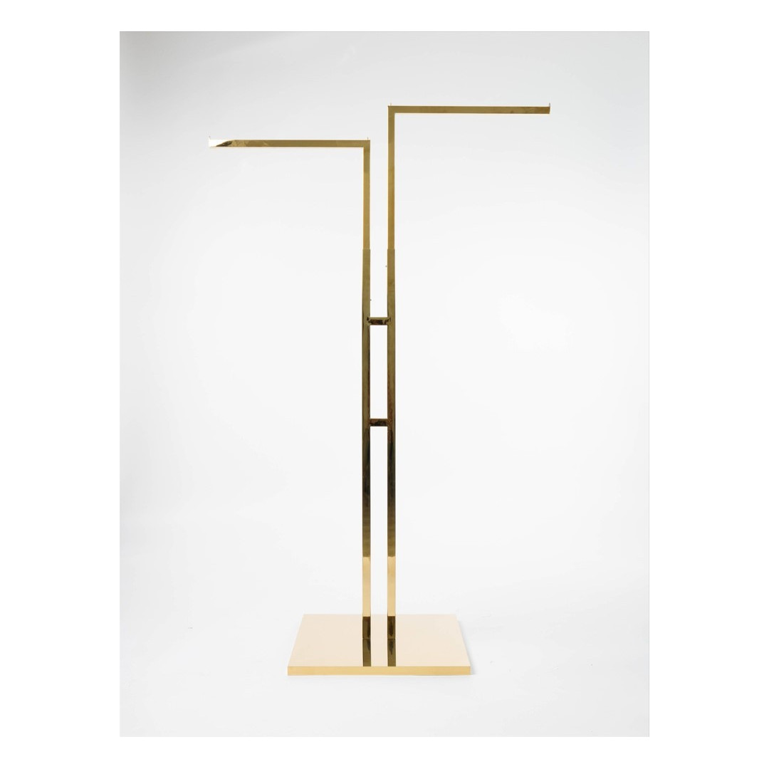 Drabužių kabykla dvišakė aukso spalvos "PL.GOLD.002"