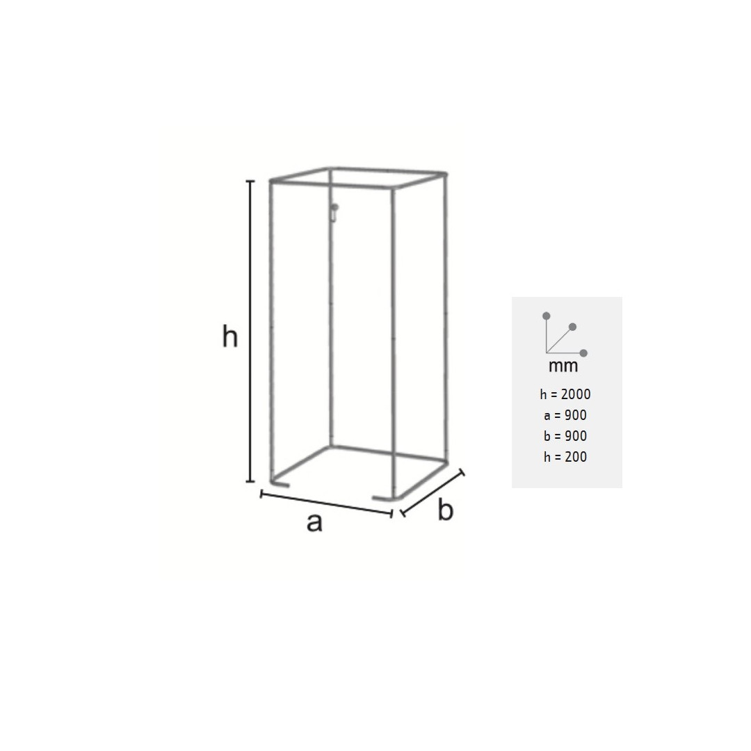 Persirengimo kabinos rėmas, laisvai stovintis