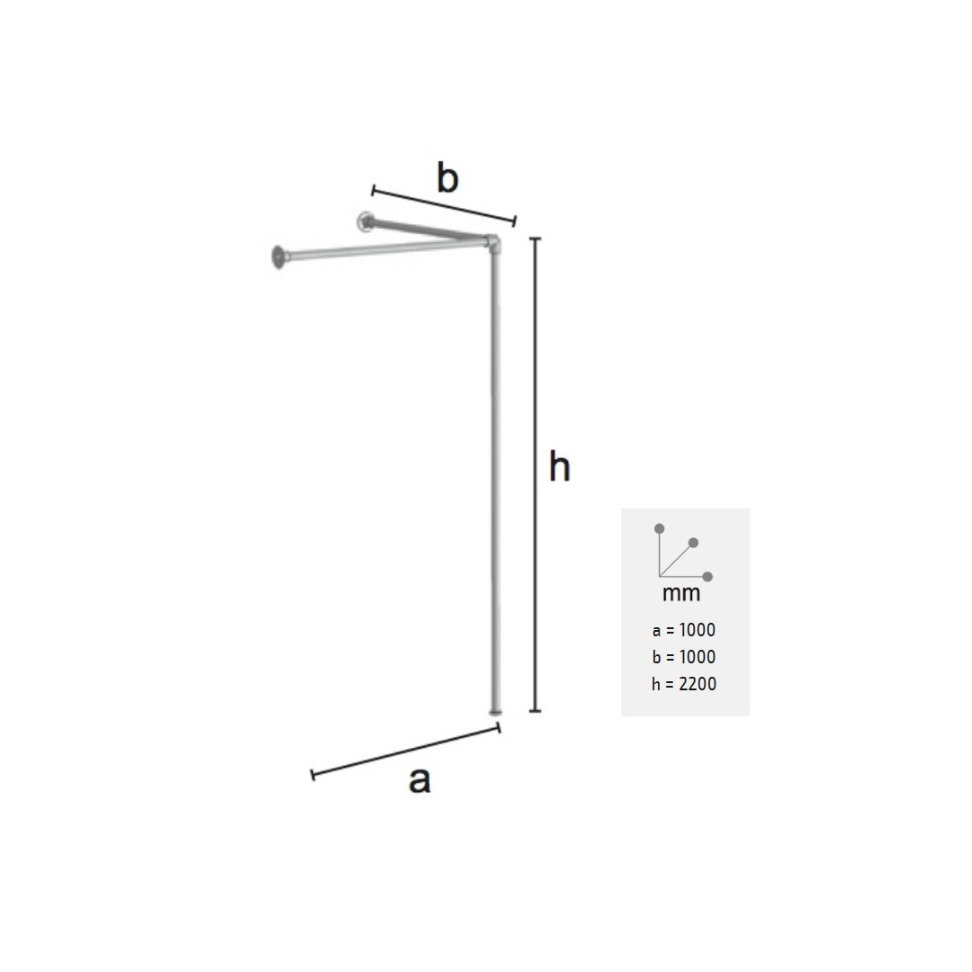 Persirengimo kabinos rėmas į kampą