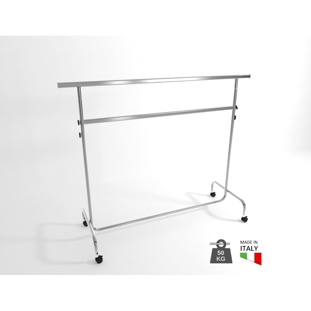 Drabužių kabykla ant ratukų (2 aukštų) (ST04)