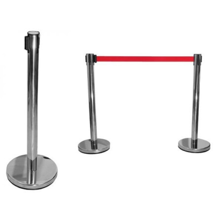 Juostinis eilių atitvaras Basic su raudona ištraukiama juosta