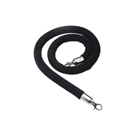 Virvė atitvarui juoda Basic. Virvės ilgis 140 cm.