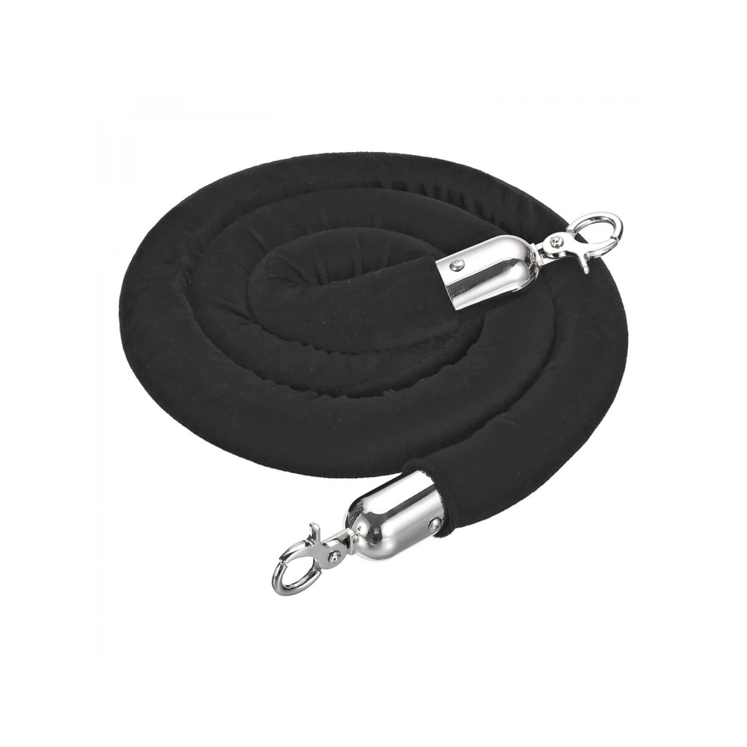 Virvė atitvarui juoda Basic. Virvės ilgis 140 cm.