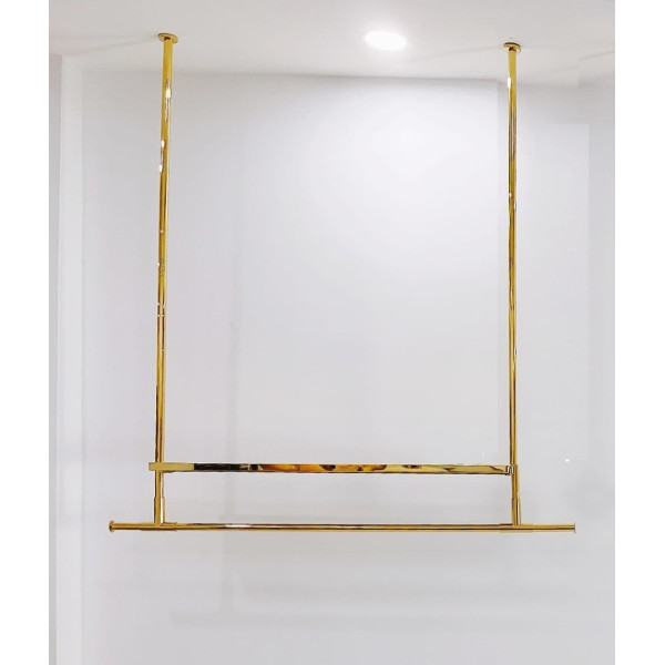 Sieninė kabykla aukso spalvos Flow PL.GOLD.7