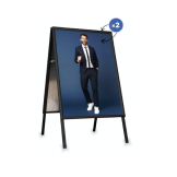 Reklaminis stendas juodas A2 (420*594 mm)