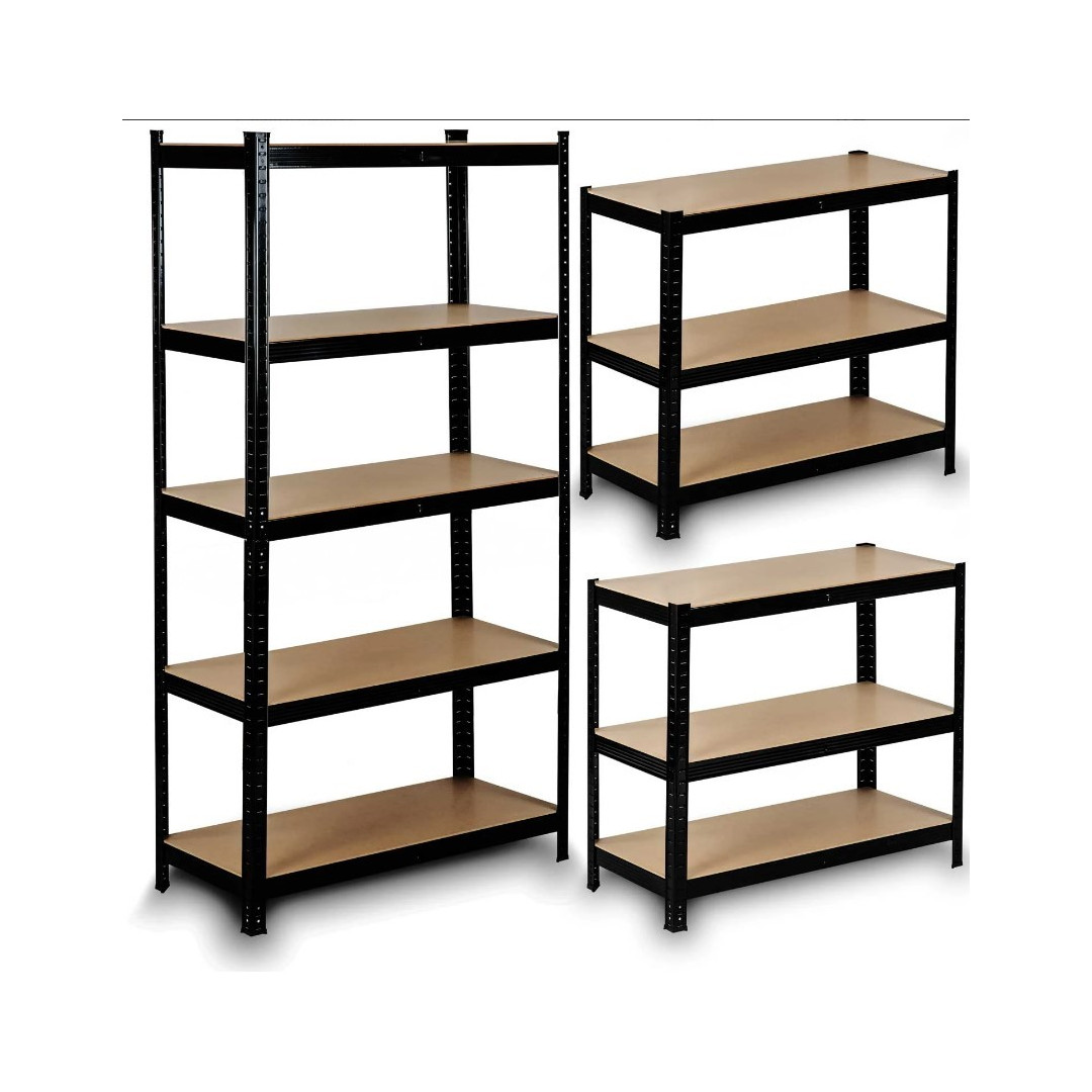 Sandėliavimo stelažas 1800x900x400 mm Juodas (premium)