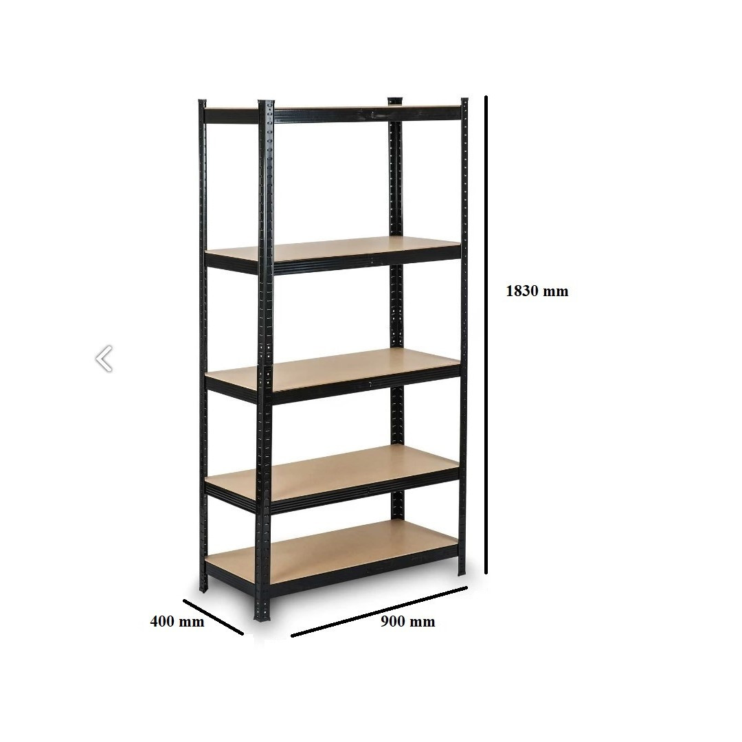 Sandėliavimo stelažas 1800x900x400 mm Juodas (premium)