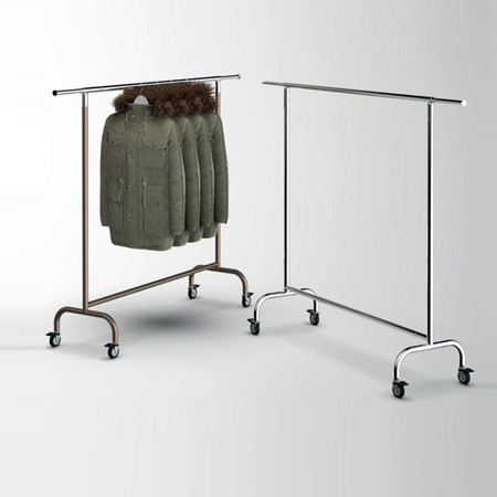 Drabužių kabyklos su ratukais